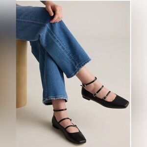 Quince Italian Leather Strappy Ballet Flat